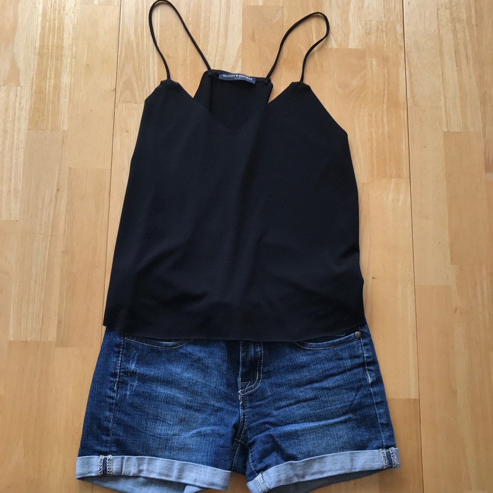 Brandy Melville Black Spaghetti Strap Top